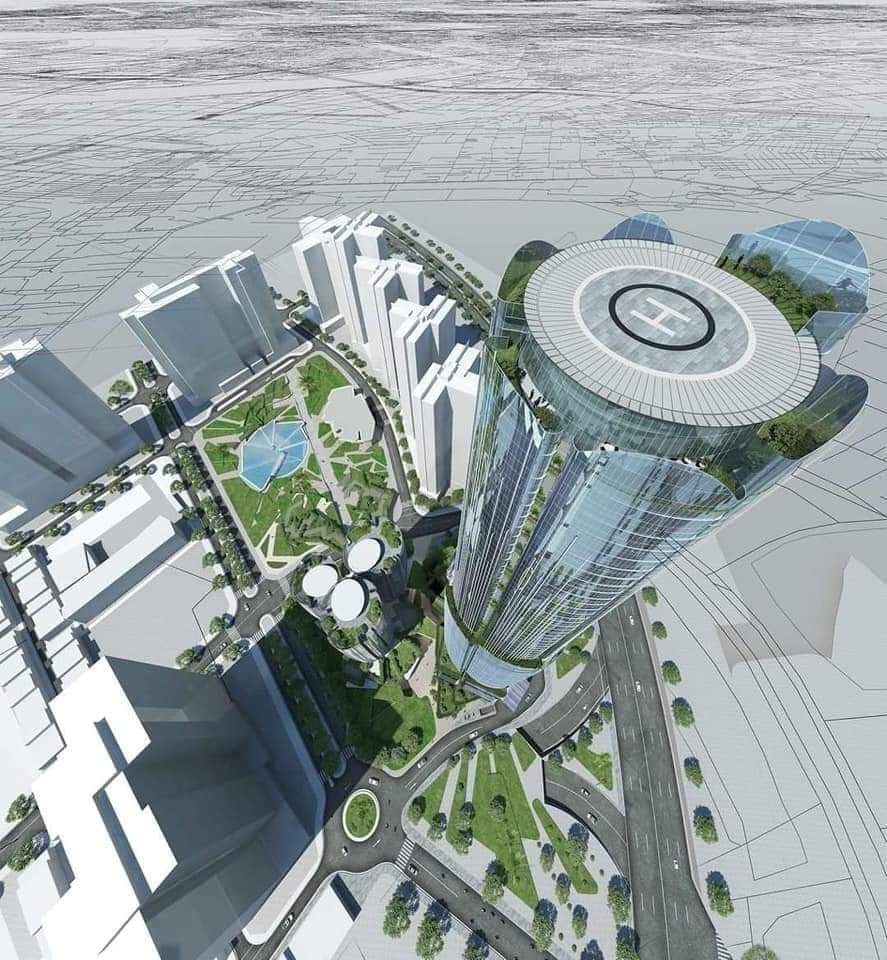 Tòa khách sạn 69 tầng có sân đáp Trực Thăng trên sân thượng. Biểu tượng mới của quận 7 từ căn hộ Eco Green Saigon.