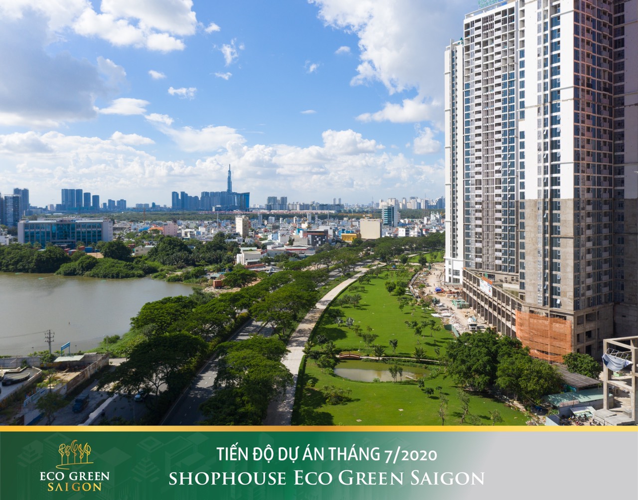 Tiến độ cập nhất mới nhất căn hộ Eco Green Saigon Quận 7.