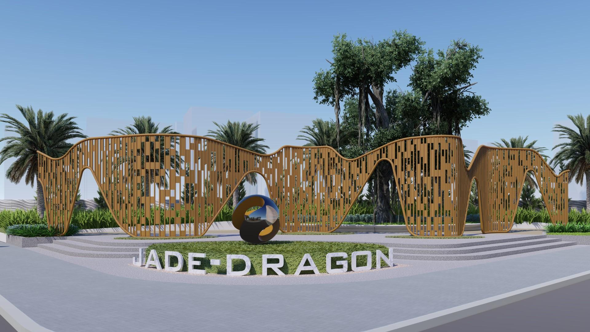 Công viên tiện ích dự án đất nền J Dragon Cần Đước Long An. Nhà Phố mặt tiền Trần Hưng Đạo.