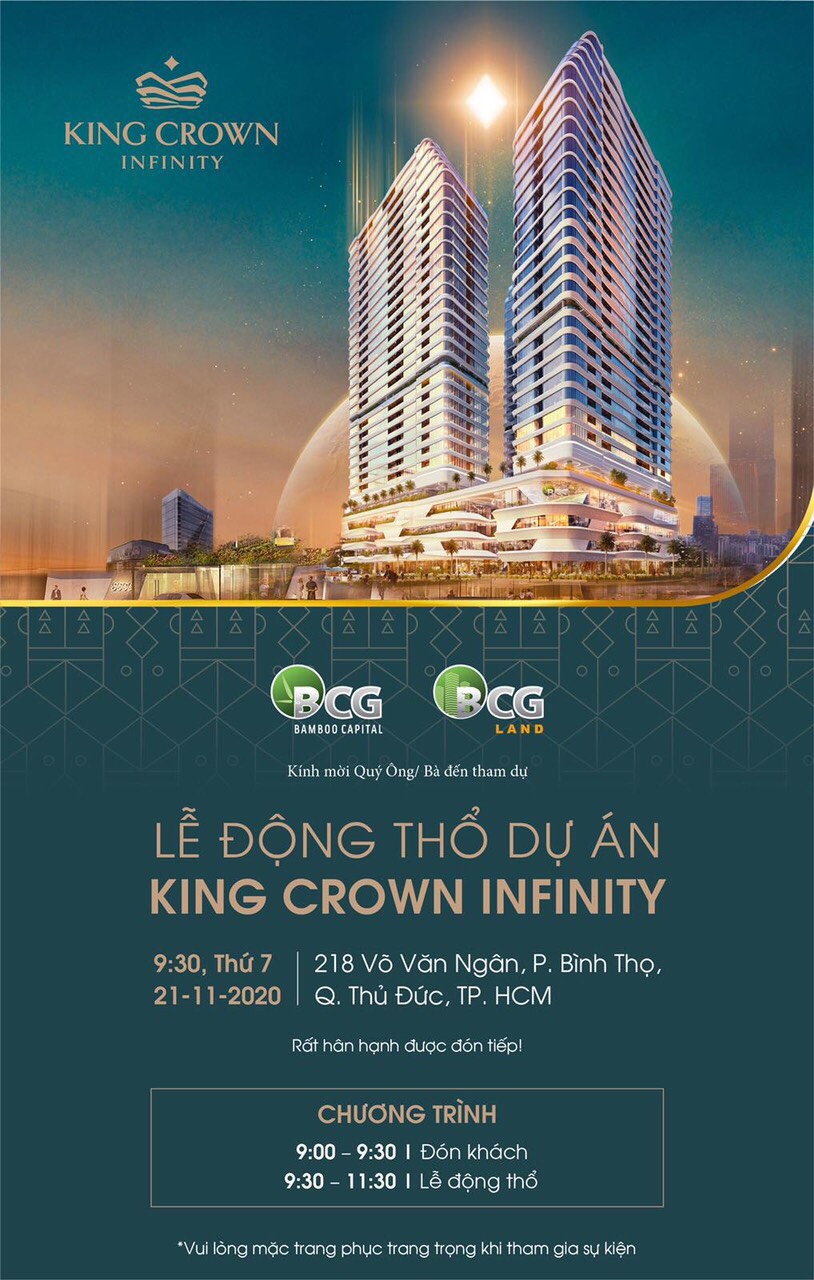 Lễ động thổ dự án căn hộ King Crown Center Thủ Đức CĐT BCG