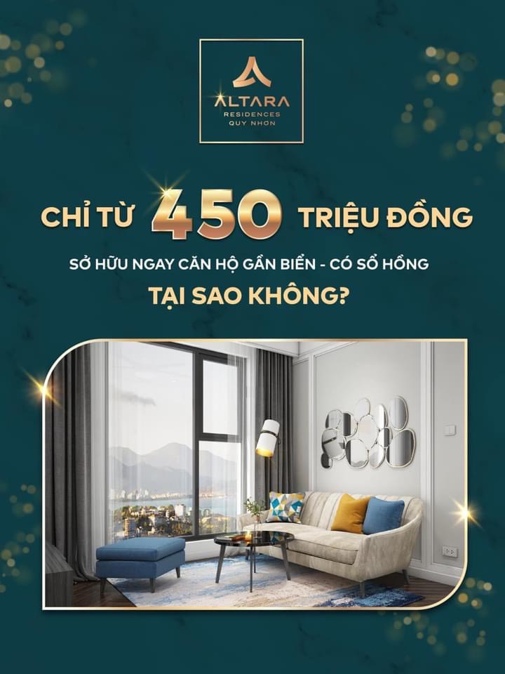 Chỉ thanh toán 450tr sở hữu Altara Residences