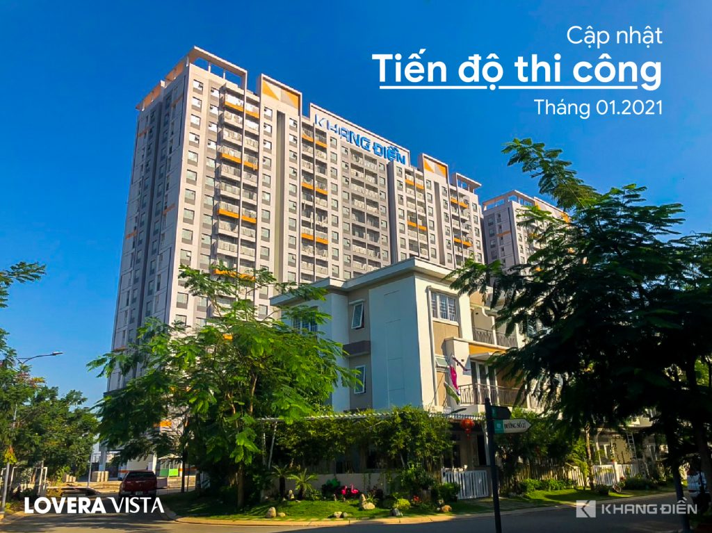 Tiến độ dự án căn hộ Lovera Vista Khang Điền Bình Chánh Tháng 1/2021