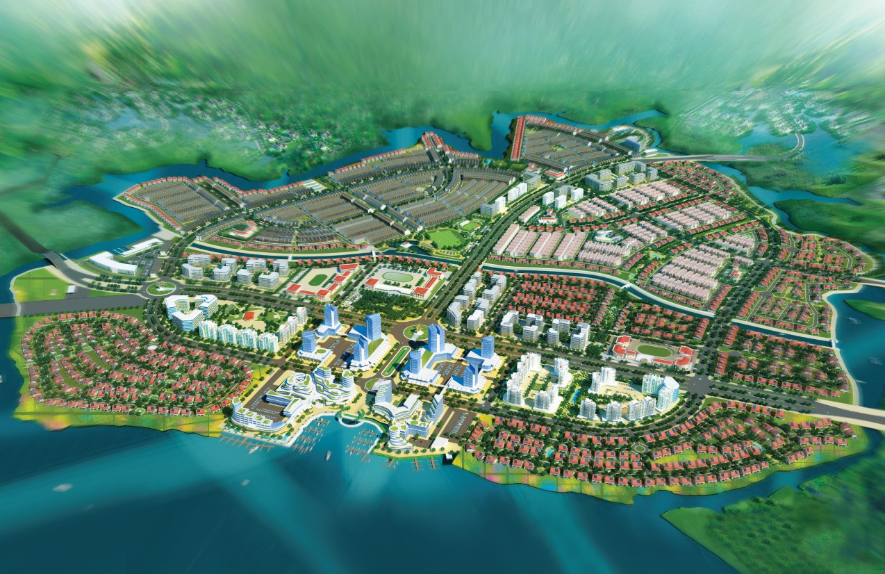 Phối cảnh tổng khu dự án Izumi City Đồng Nai