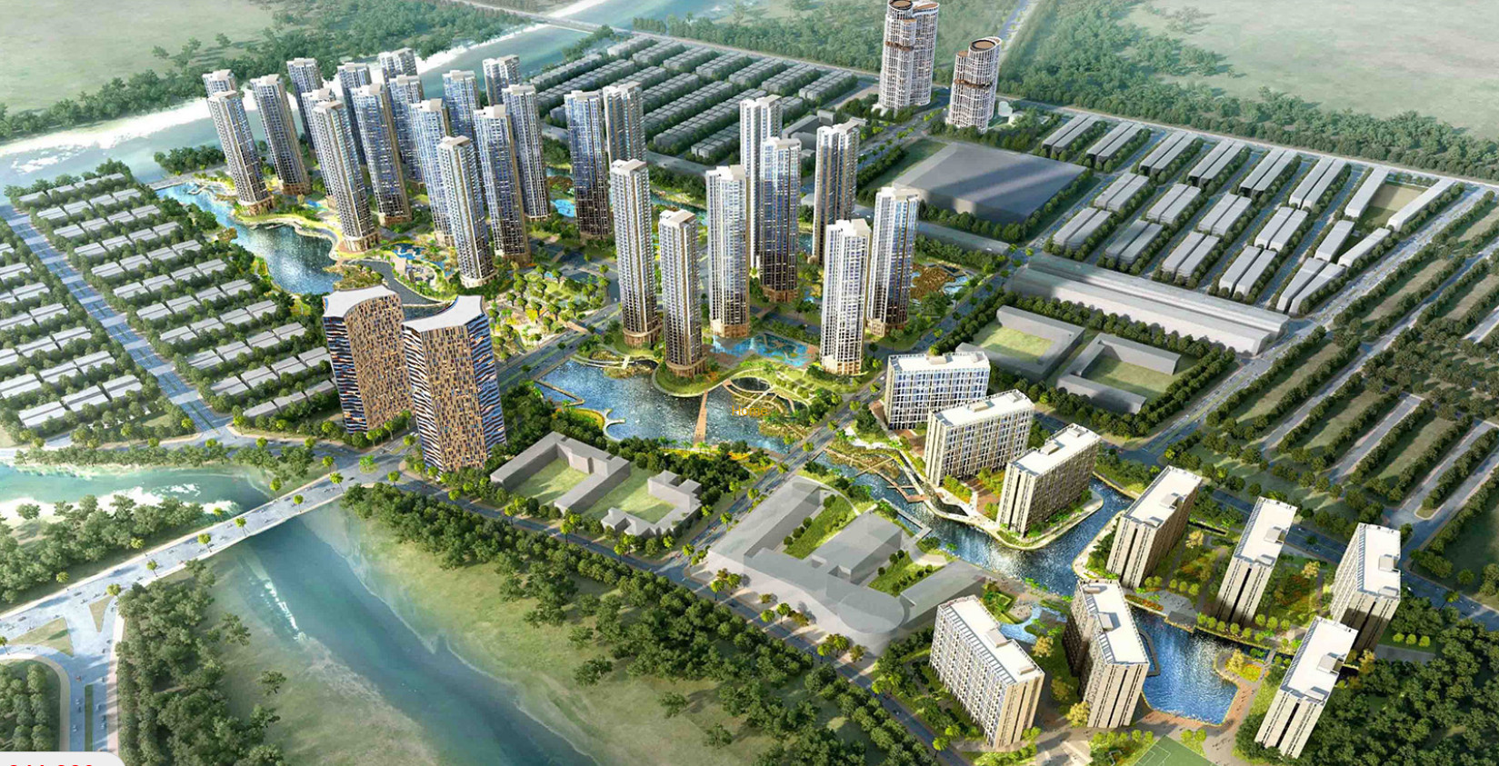 Phối cảnh tổng thể dự án nhà phố biệt thự Him Lam City Quận 2 - Sài Gòn Bình An