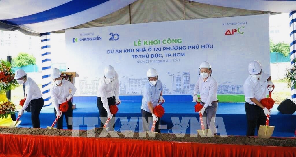 Lễ khởi công xây dựng dự án biệt thự nhà phố Armena Khang Điền Quận 9 diễn ra vào ngày 23/09/2021
