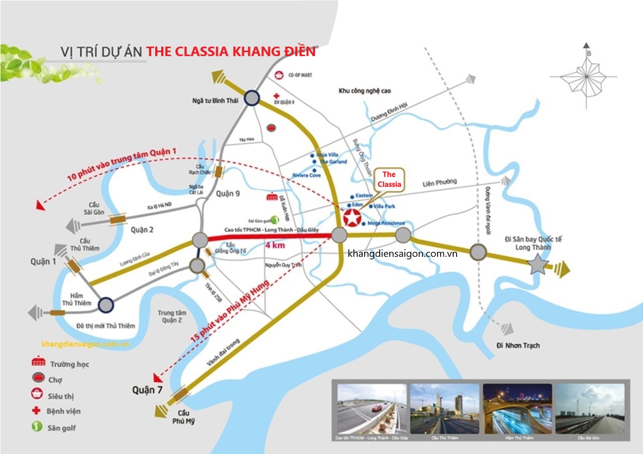 Vị trí dự án The Classia Quận 9 chủ đầu tư Khang Điền