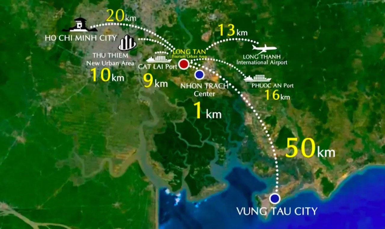Vị trí kết nối chiến lược dự án Wisteria City Đồng Nai