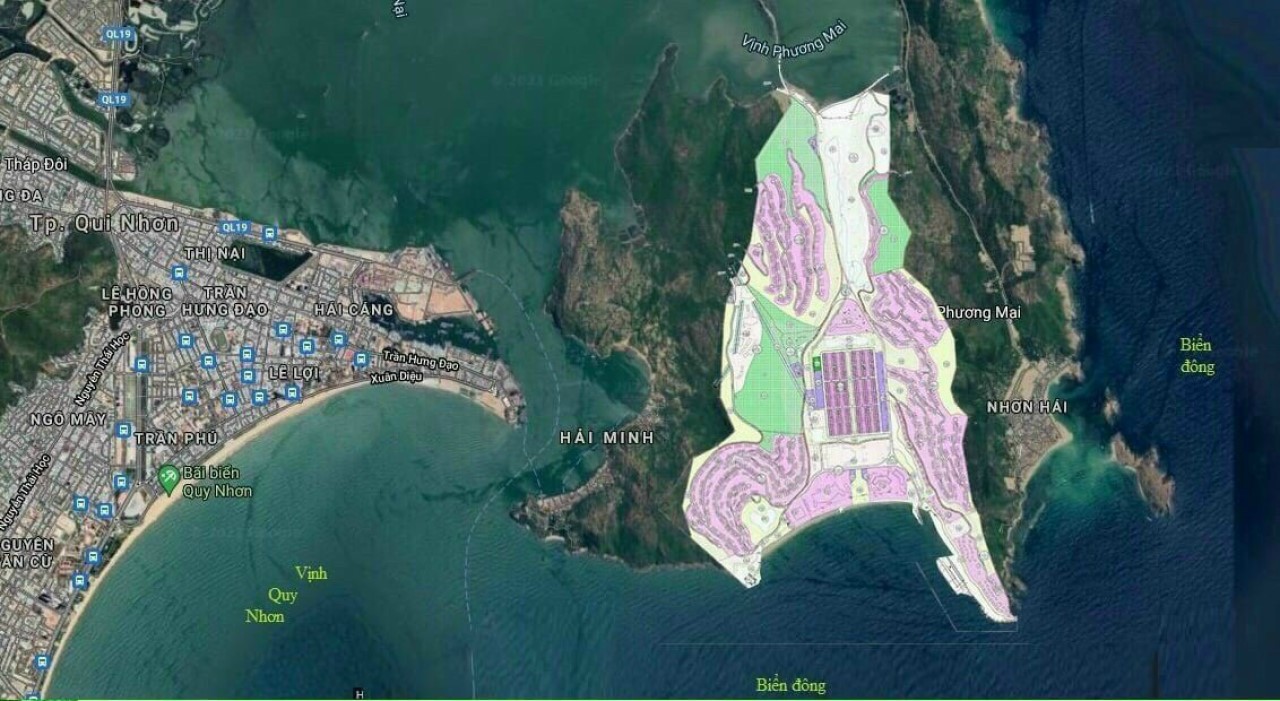 Mặt bằng tổng khu dự án Hải Giang Merry Land Quy Nhơn Bình Định