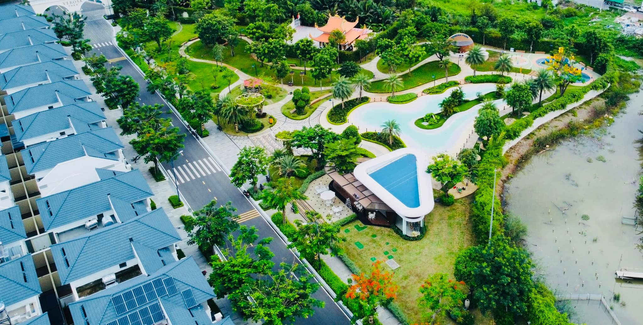Công viên lớn nhất dự án Verosa Park Khang Điền Quận 9