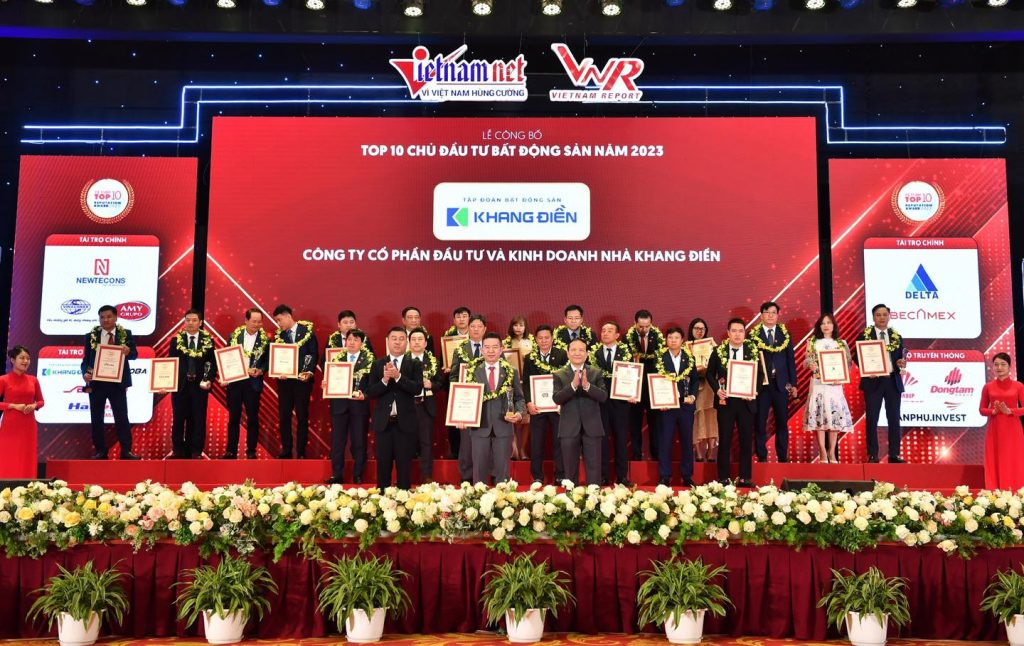 Khang Điền đạt top 10 chủ đầu tư bất động sản năm 2023 – giải thưởng thường niên do Vietnam Report & báo Vietnamnet tổ chức.