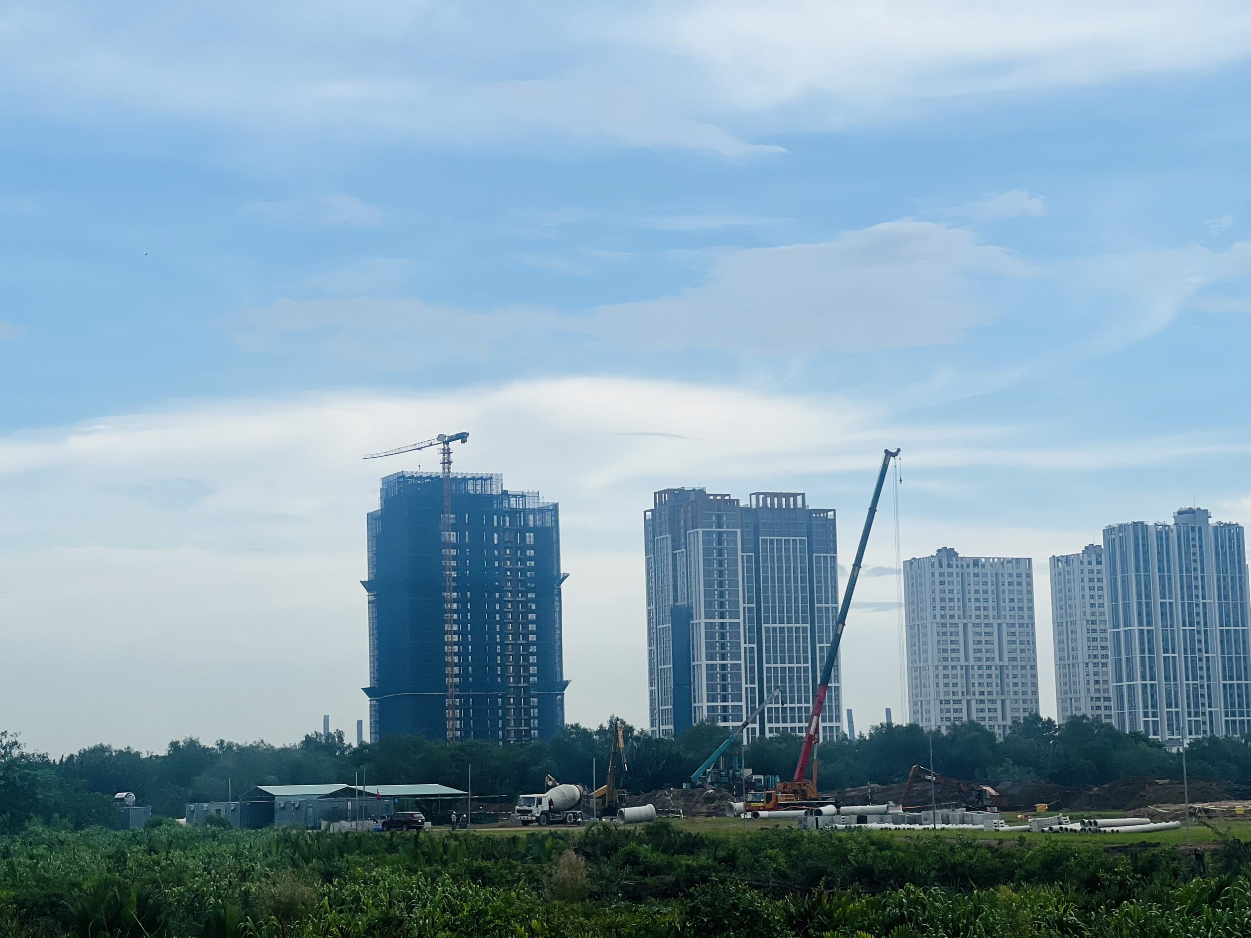 Tiến độ thi công mới nhất dự án nhà phố biệt thự Emeria Khang Điền Keppel Land