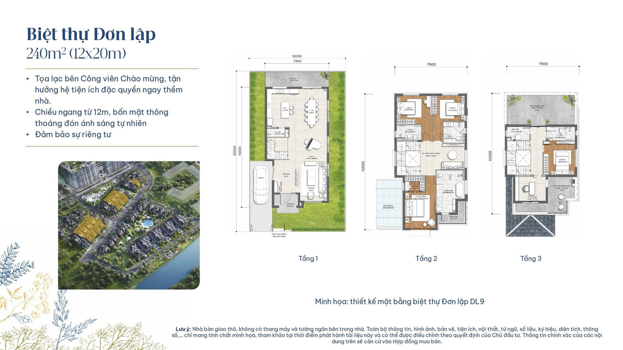 thiết kế biệt thự đơn lập Gladia Khang Điền Quận 2 tp Thủ Đức HCM
