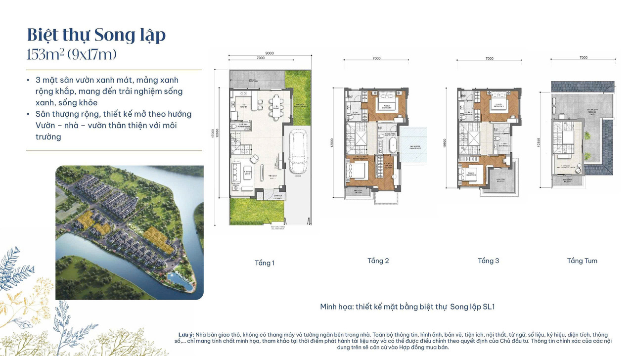 Thiết kế biệt thự tứ lập dự án Gladia Khang Điền Quận 2 tp Thủ Đức HCM